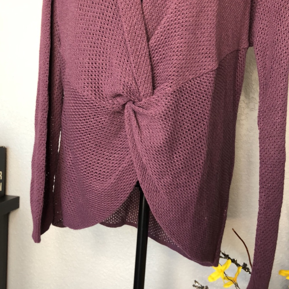 Purple Mesh Sweater - Picture 3 of 7